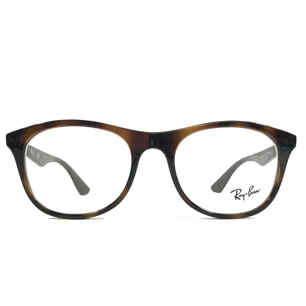 Ray-Ban Eyeglasses Frames RB7085 5577 Brown Tortoise Square Full Rim 52-19-145